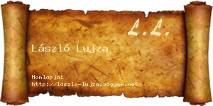 László Lujza névjegykártya